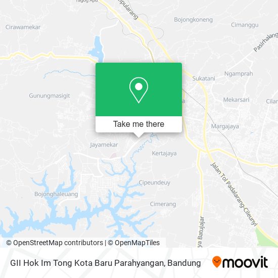 GII Hok Im Tong Kota Baru Parahyangan map
