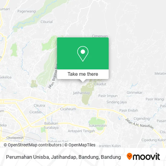Perumahan Unisba, Jatihandap, Bandung map