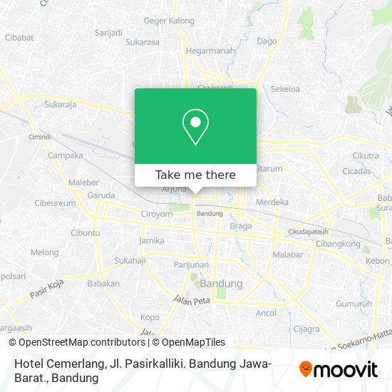 Hotel Cemerlang, Jl. Pasirkalliki. Bandung Jawa-Barat. map