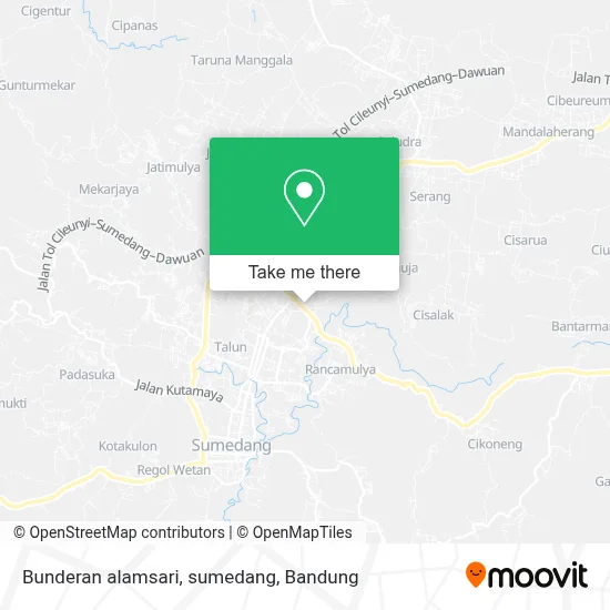 Bunderan alamsari, sumedang map