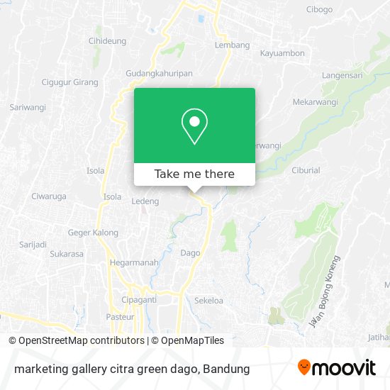 marketing gallery citra green dago map