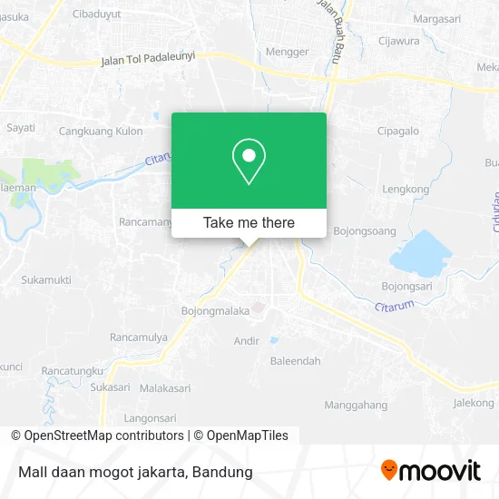 Mall daan mogot jakarta map