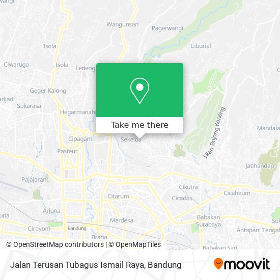 Jalan Terusan Tubagus Ismail Raya map