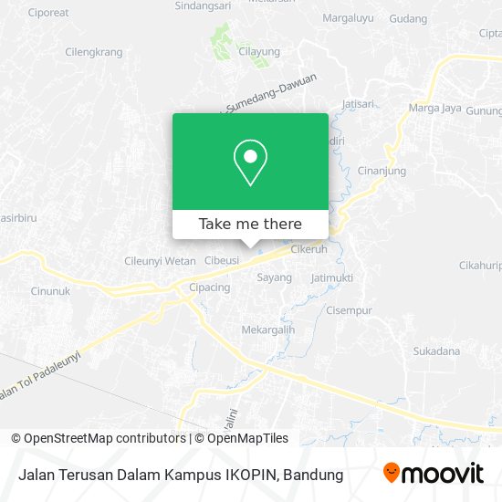 Jalan Terusan Dalam Kampus IKOPIN map