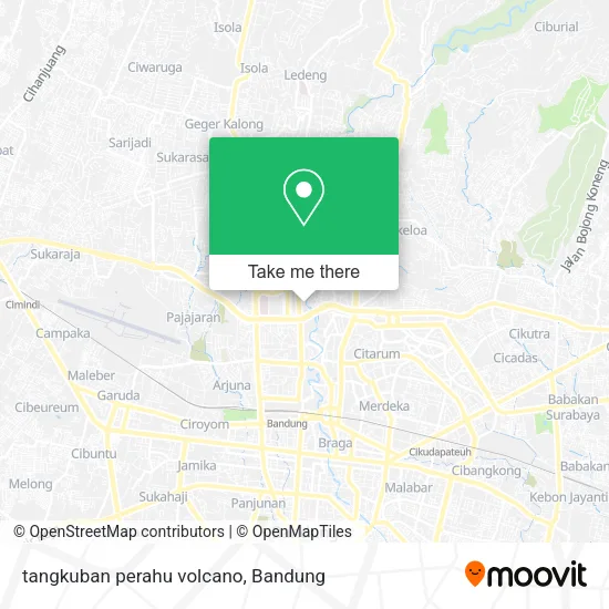 tangkuban perahu volcano map