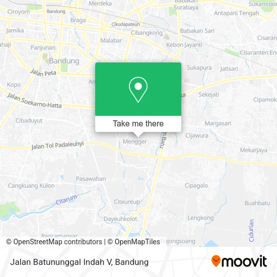 Jalan Batununggal Indah V map