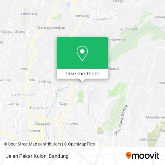 Jalan Pakar Kulon map