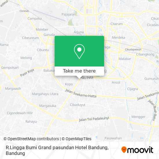 R.Lingga Bumi Grand pasundan Hotel Bandung map