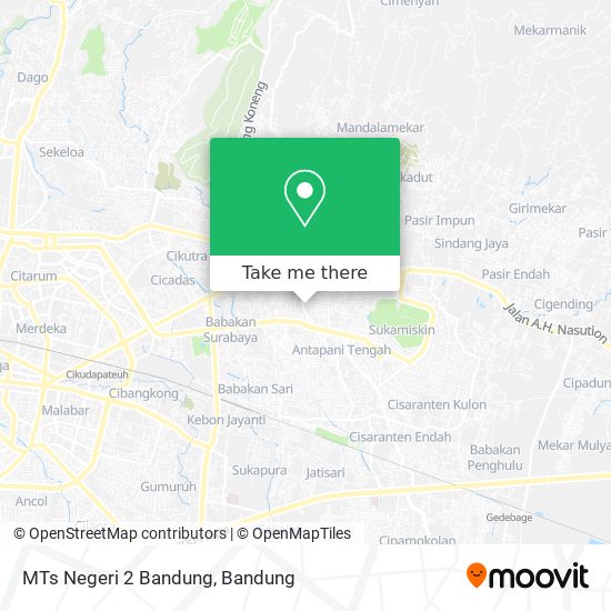 MTs Negeri 2 Bandung map