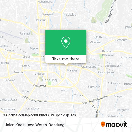 Jalan Kaca-kaca Wetan map