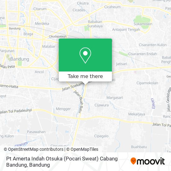 Pt Amerta Indah Otsuka (Pocari Sweat) Cabang Bandung map