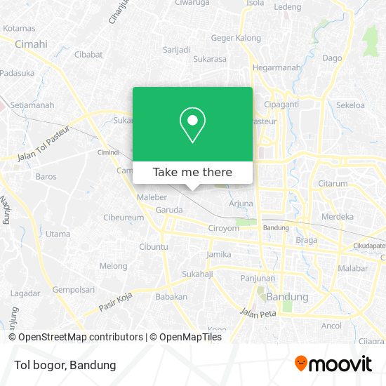 Tol bogor map