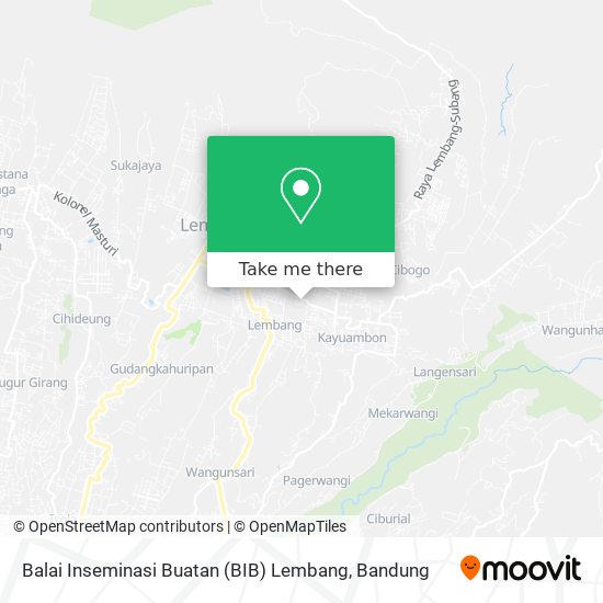 Balai Inseminasi Buatan (BIB) Lembang map