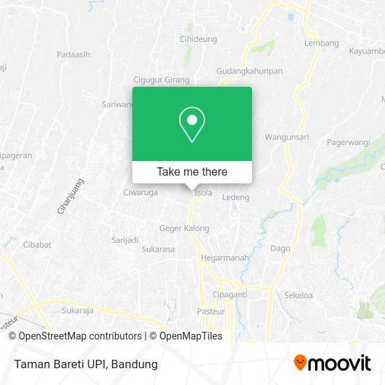 Taman Bareti UPI map