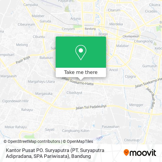 Kantor Pusat PO. Suryaputra (PT. Suryaputra Adipradana, SPA Pariwisata) map