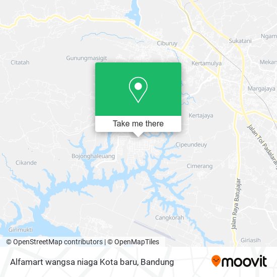 Alfamart wangsa niaga Kota baru map