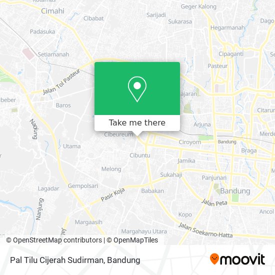 Pal Tilu Cijerah Sudirman map
