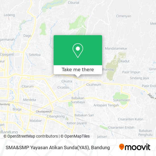 SMA&SMP Yayasan Atikan Sunda(YAS) map