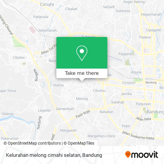 Kelurahan melong cimahi selatan map