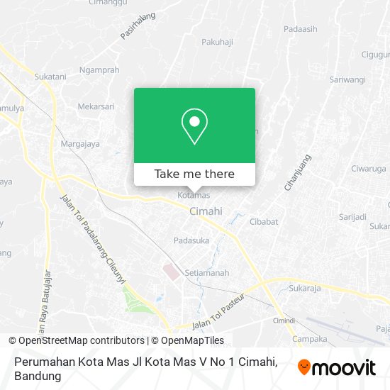 Perumahan Kota Mas Jl Kota Mas V No 1 Cimahi map