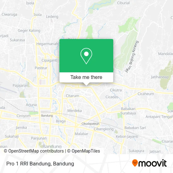 Pro 1 RRI Bandung map
