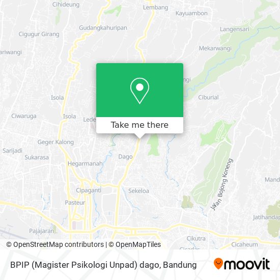 BPIP (Magister Psikologi Unpad) dago map