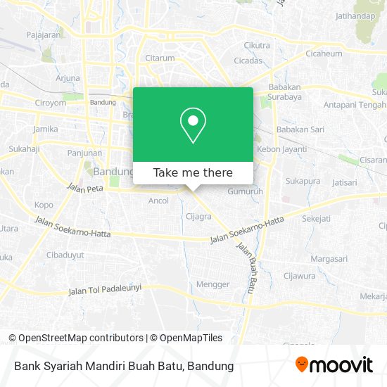 Bank Syariah Mandiri Buah Batu map