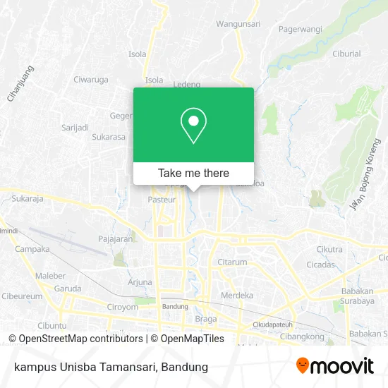 kampus Unisba Tamansari map