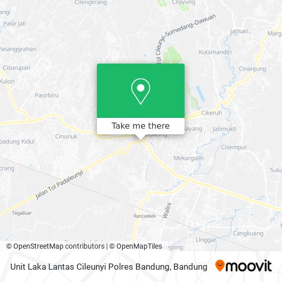 Unit Laka Lantas Cileunyi Polres Bandung map
