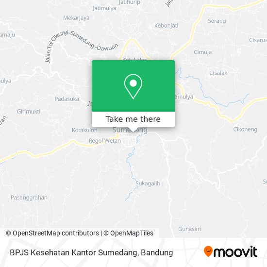 BPJS Kesehatan Kantor Sumedang map