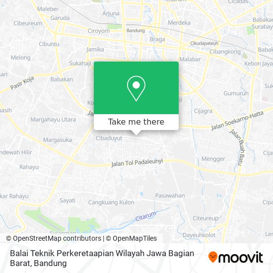Balai Teknik Perkeretaapian Wilayah Jawa Bagian Barat map