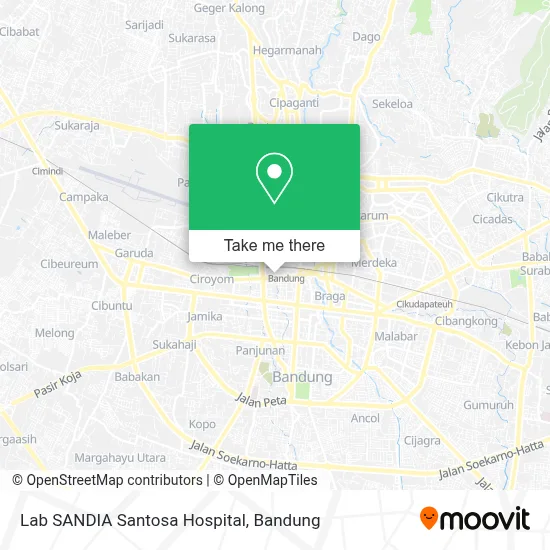 Lab SANDIA Santosa Hospital map