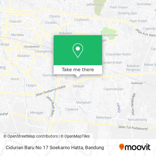 Cidurian Baru No 17 Soekarno Hatta map