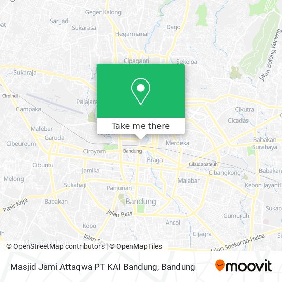 Masjid Jami Attaqwa PT KAI Bandung map