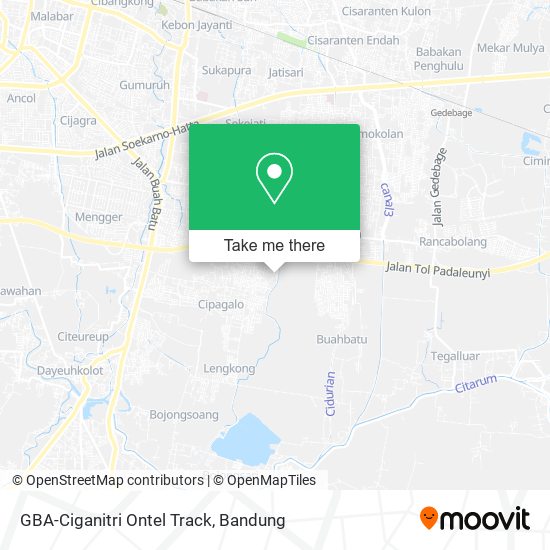 GBA-Ciganitri Ontel Track map