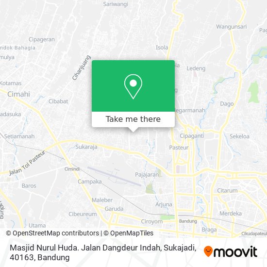 Masjid Nurul Huda. Jalan Dangdeur Indah, Sukajadi, 40163 map