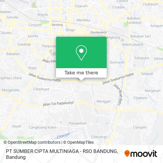 PT SUMBER CIPTA MULTINIAGA - RSO BANDUNG map