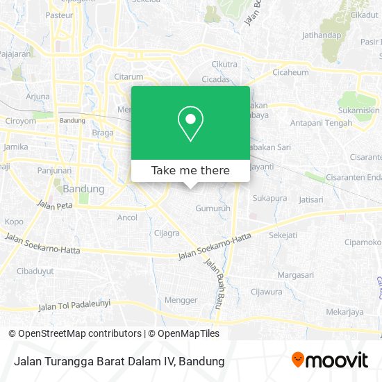 Jalan Turangga Barat Dalam IV map