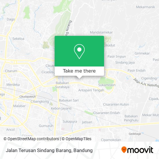 Jalan Terusan Sindang Barang map