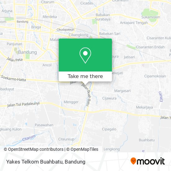 Yakes Telkom Buahbatu map