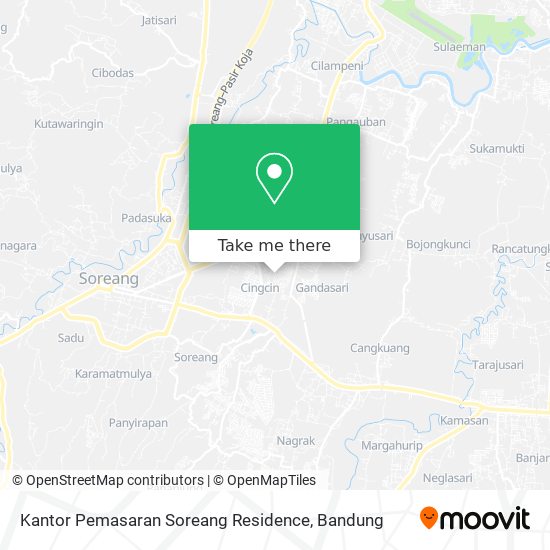 Kantor Pemasaran Soreang Residence map