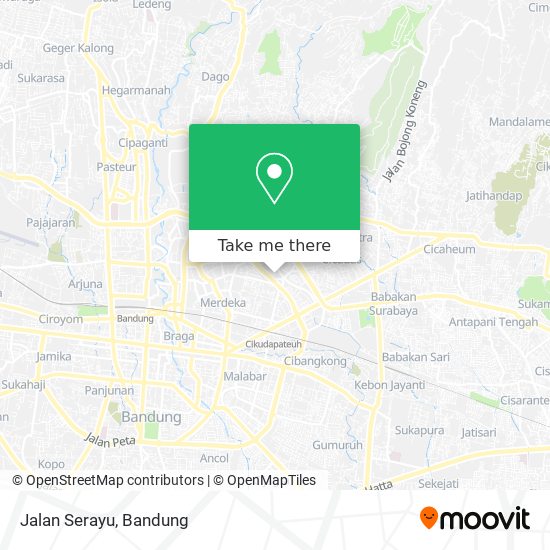 Jalan Serayu map