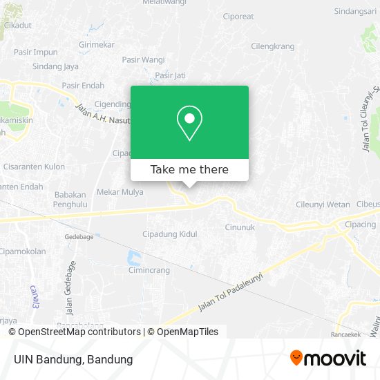 UIN Bandung map