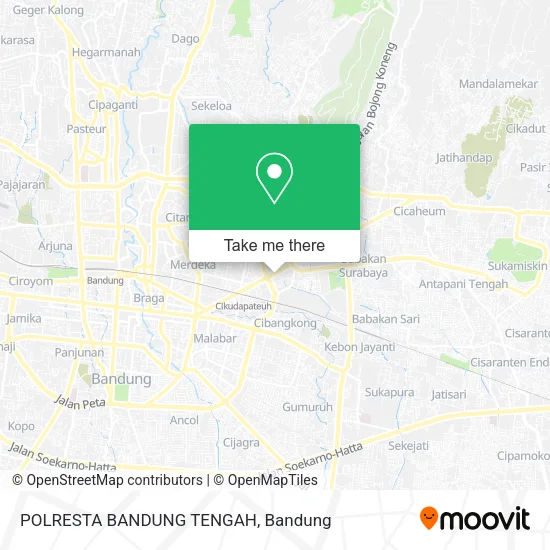 POLRESTA BANDUNG TENGAH map