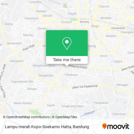 Lampu merah Kopo-Soekarno Hatta map