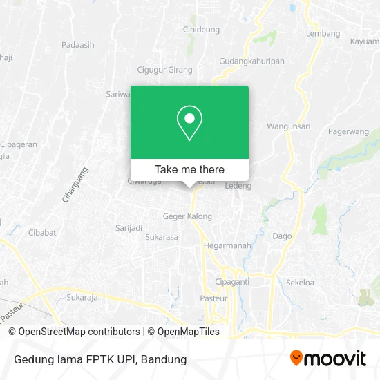 Gedung lama FPTK UPI map