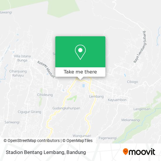Stadion Bentang Lembang map