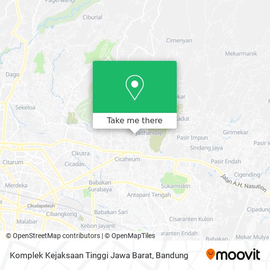 Komplek Kejaksaan Tinggi Jawa Barat map