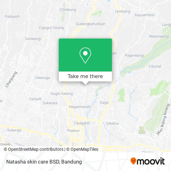 Natasha skin care BSD map