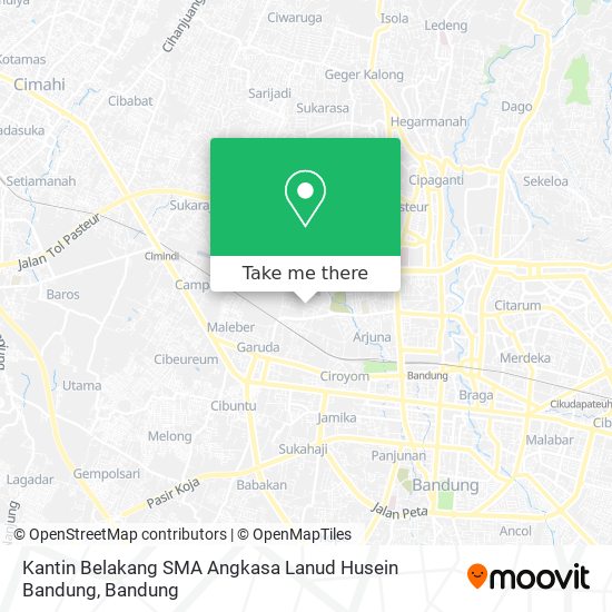 Kantin Belakang SMA Angkasa Lanud Husein Bandung map